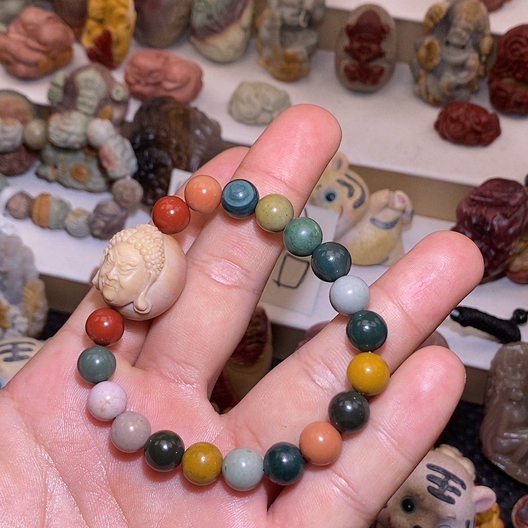 石英质玉（阿拉善玉）未镶嵌手链