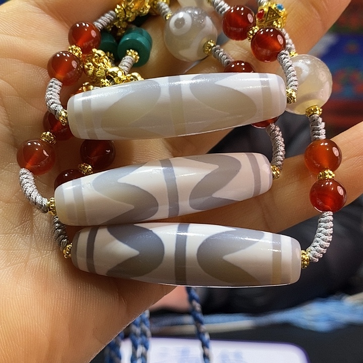 玛瑙/玉髓颈饰未镶嵌12多样性发其一