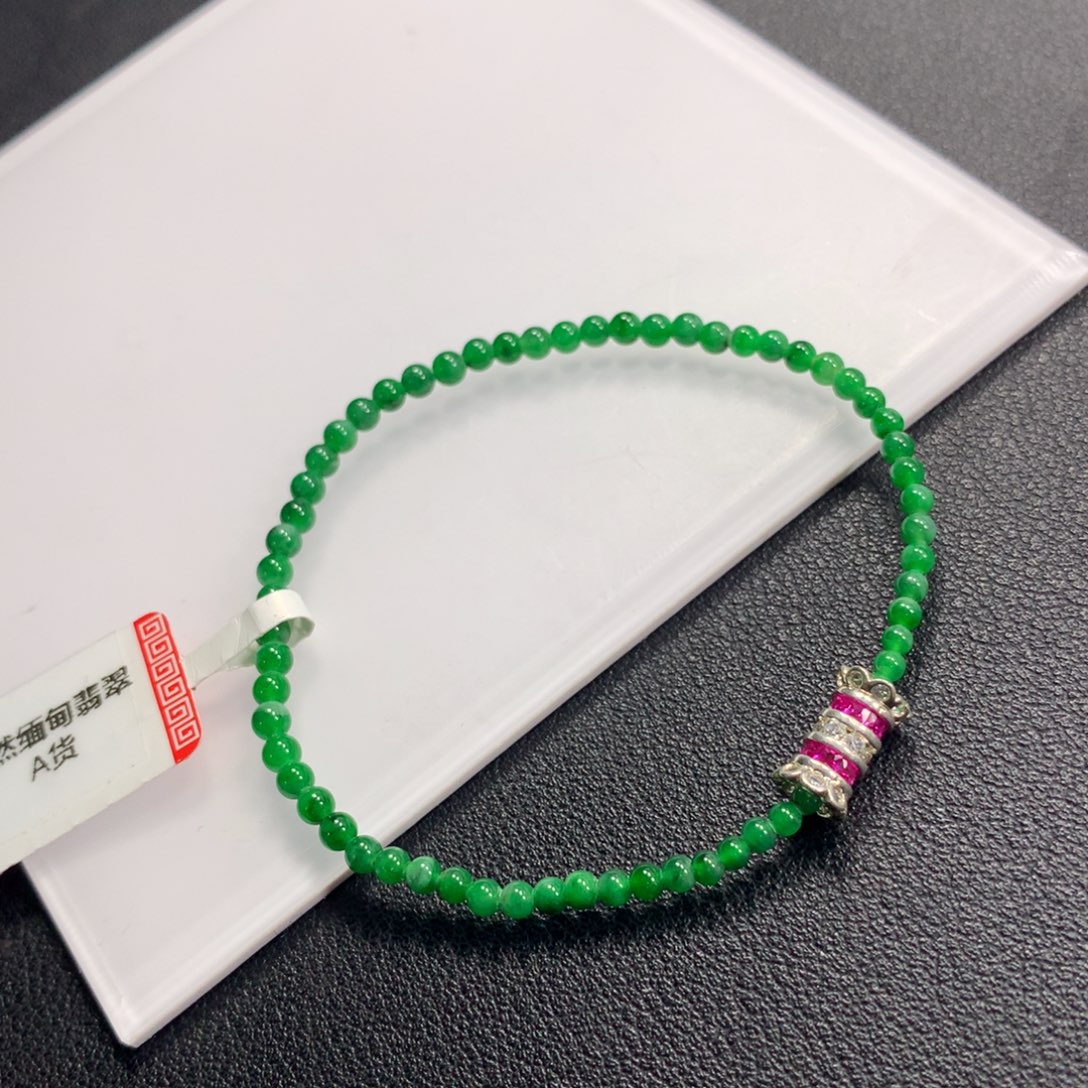 翡翠未镶嵌项圈手串