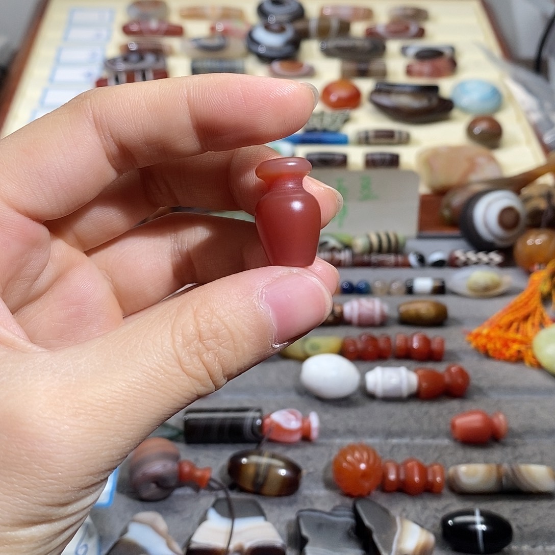 神***木玛瑙/玉髓合金颈饰