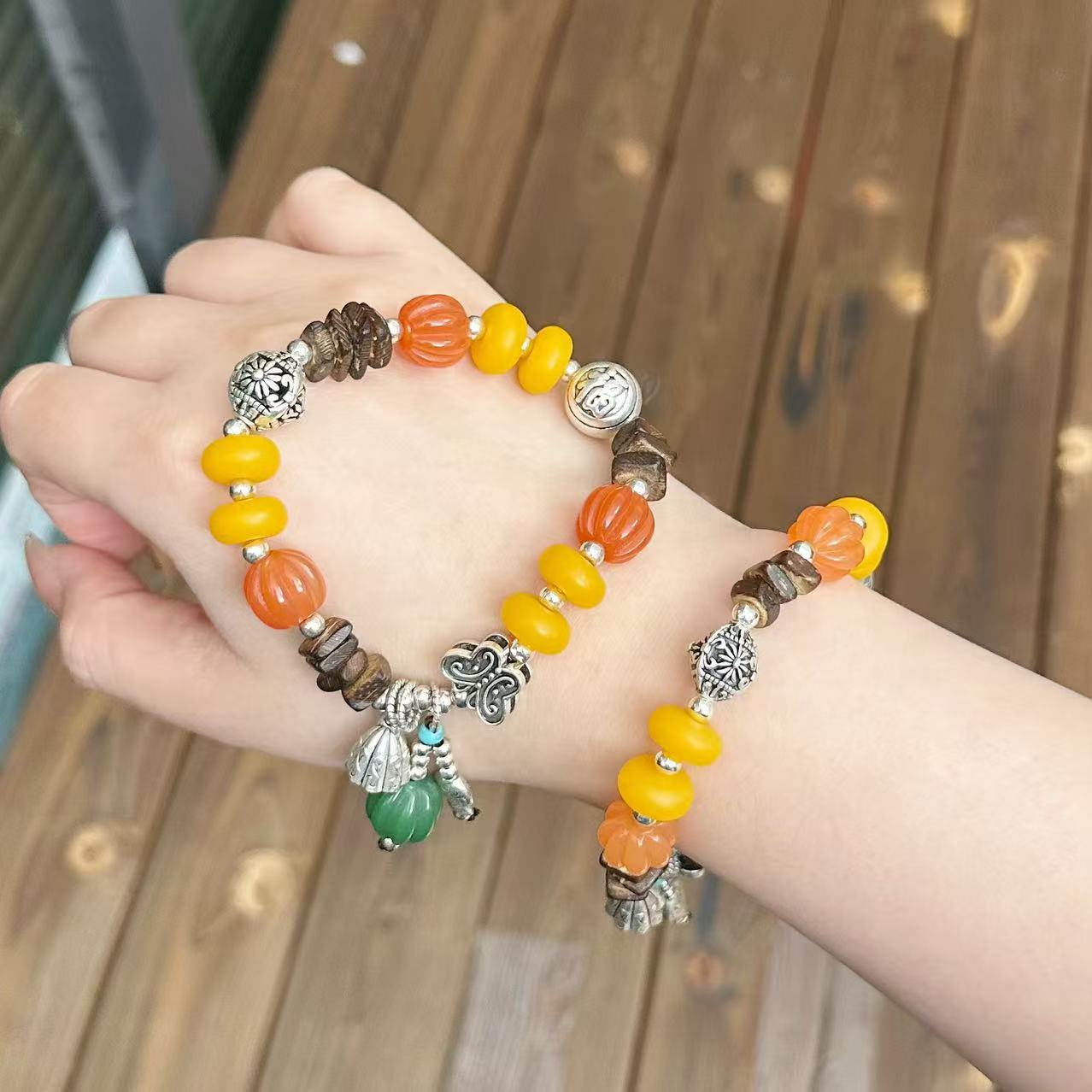 【清仓专属】原创秋光拾趣单圈精品手串【无礼盒】—-1288