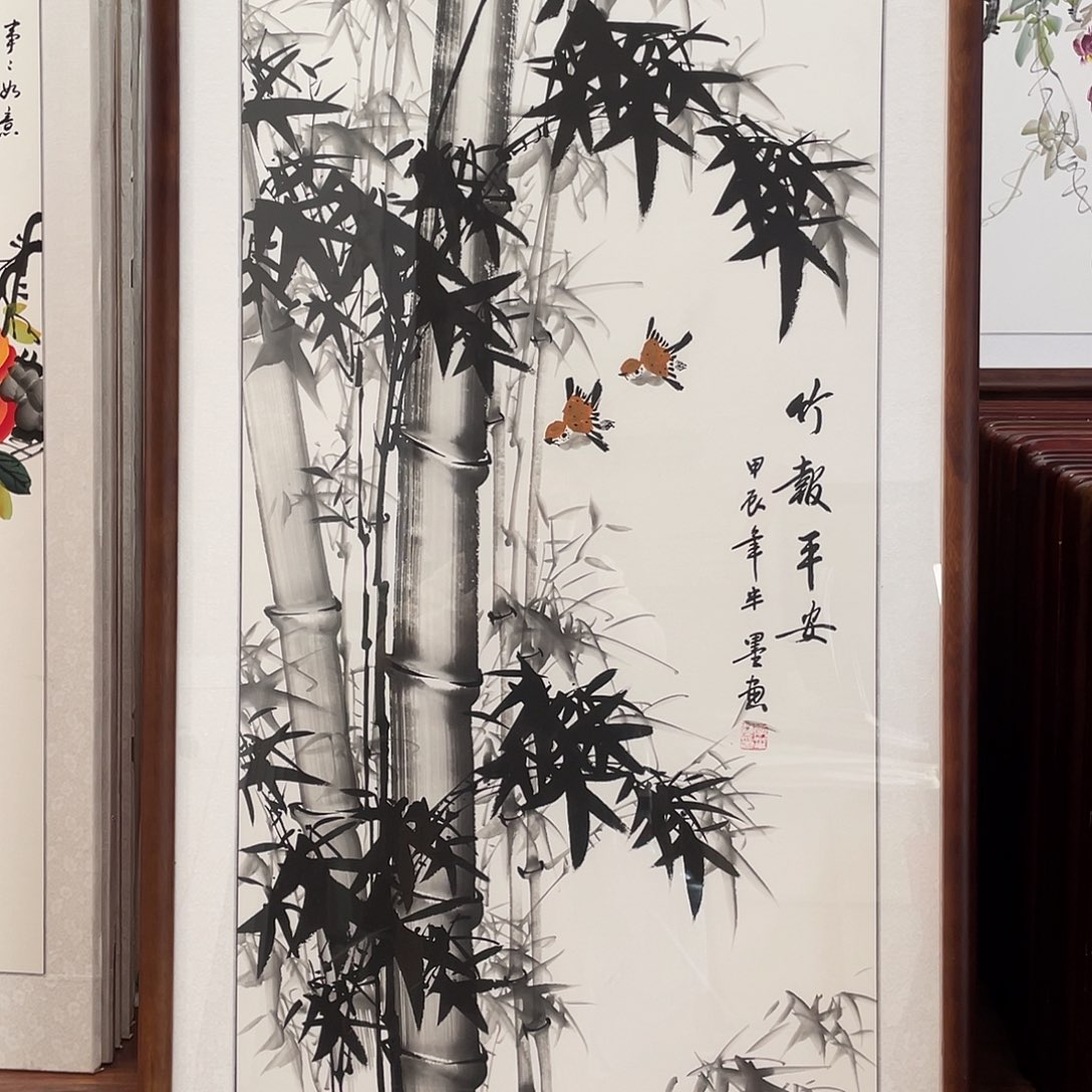 国画带框尺寸63*123厘米