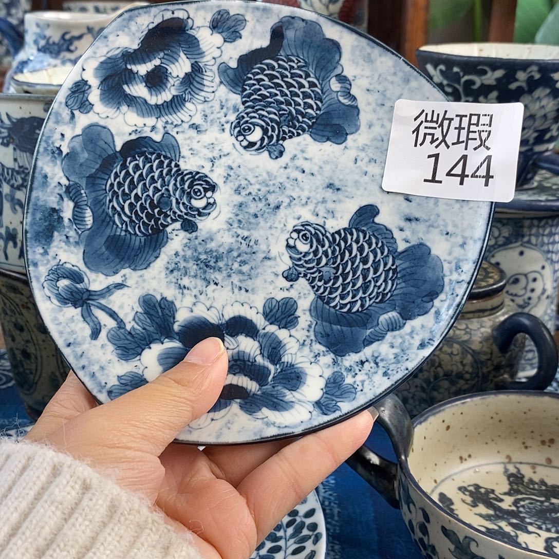 陶手工手绘青花高温陶瓷