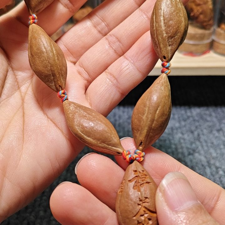 橄榄核手串/手链橄榄核核雕手串两花