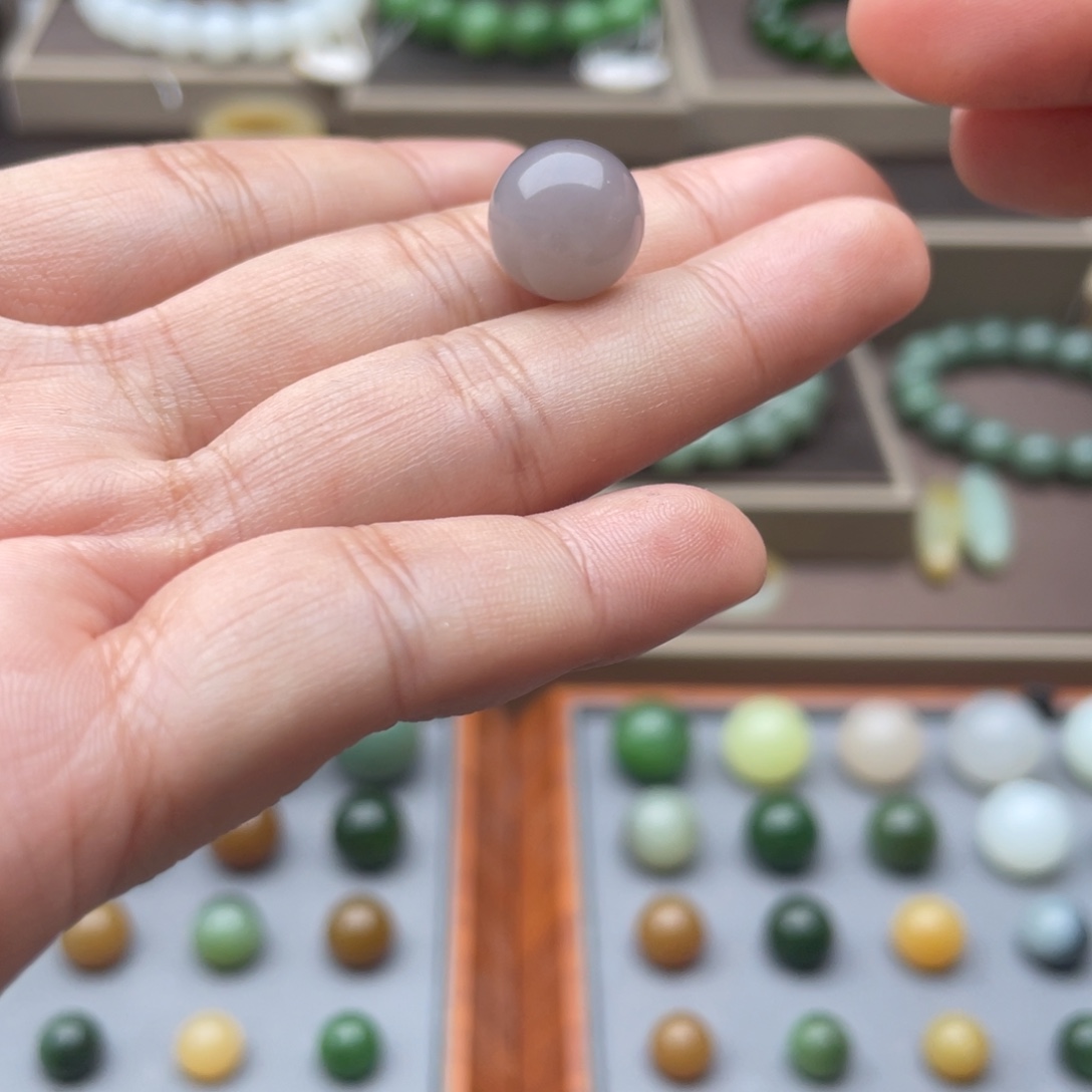 和田玉未镶嵌手链12紫