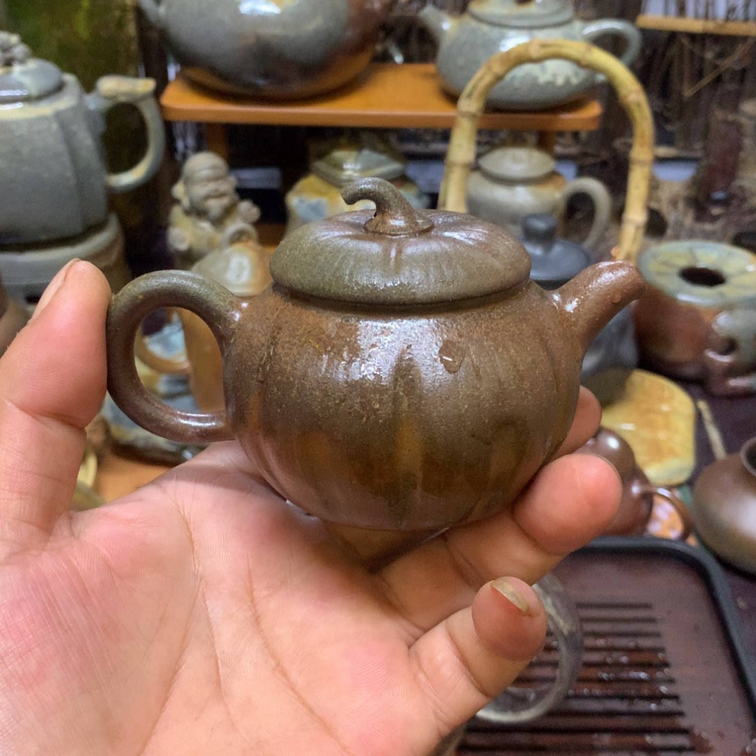 茶壶紫砂纯自然高温裸柴烧 