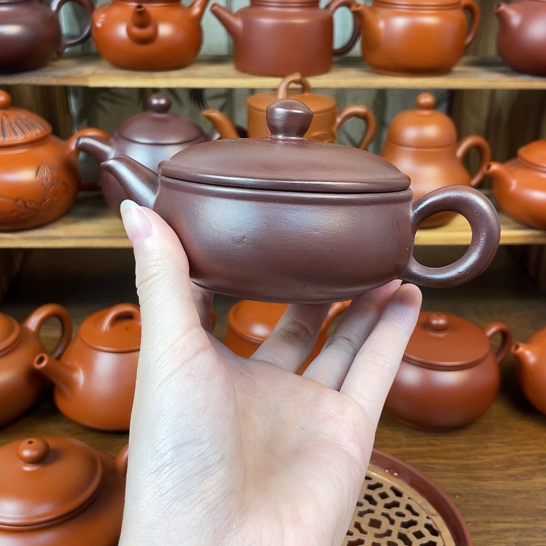 茶壶紫砂潮州原矿紫泥超大一片瓦120c