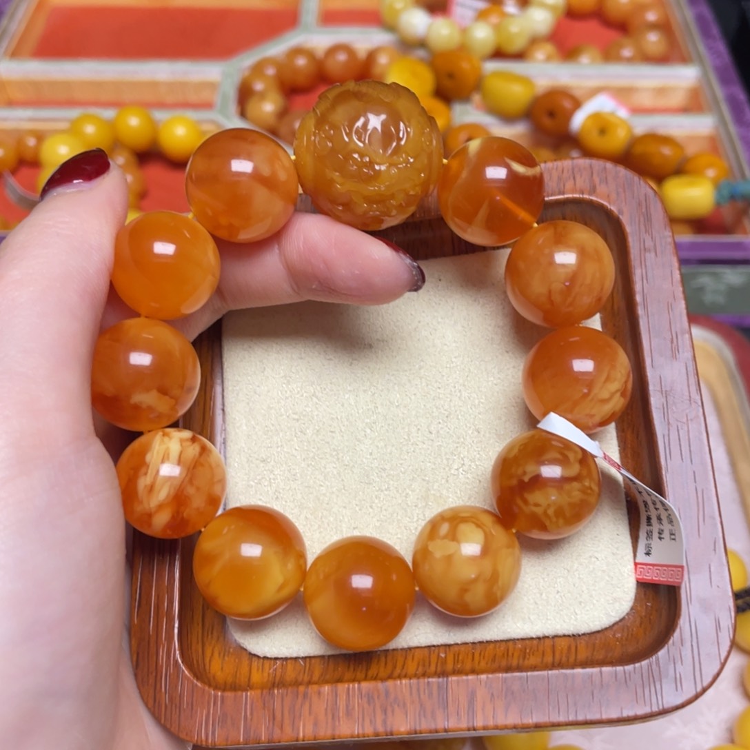 蜜蜡手链未镶嵌手串