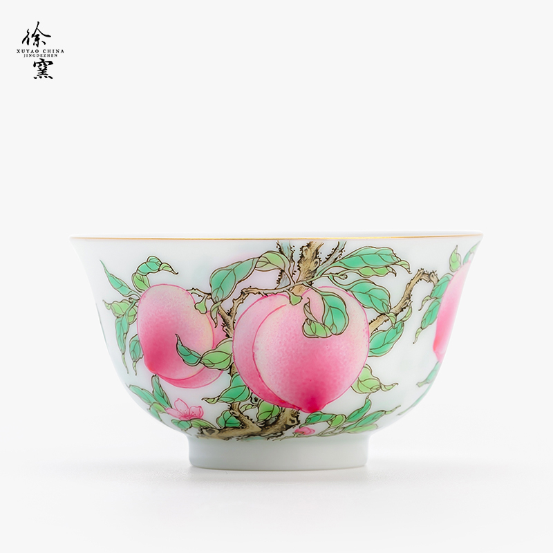 【瓷见如故】徐窑六桃过枝杯（xuyao103）