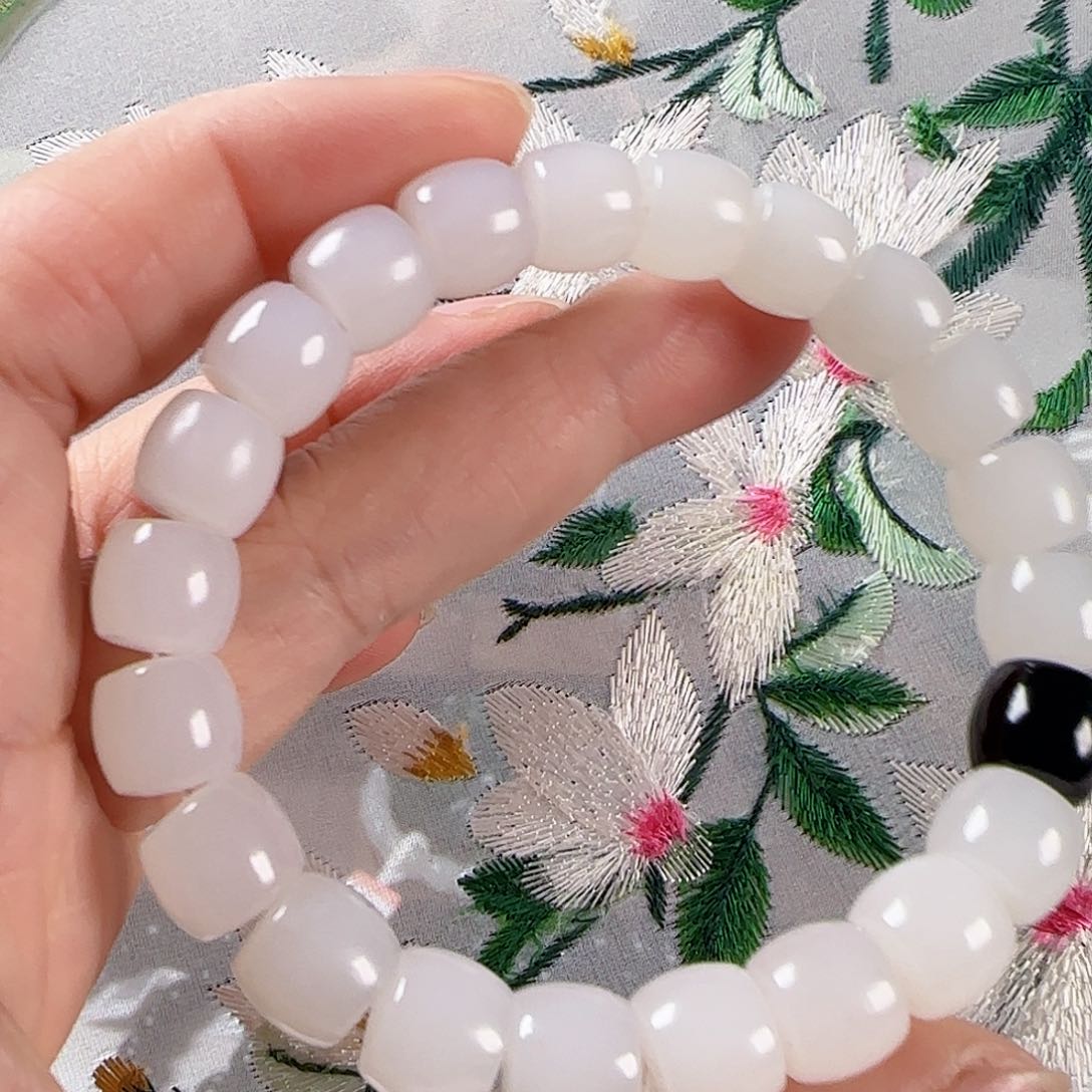 未镶嵌和田玉手链新疆和田玉白玉直切9/10