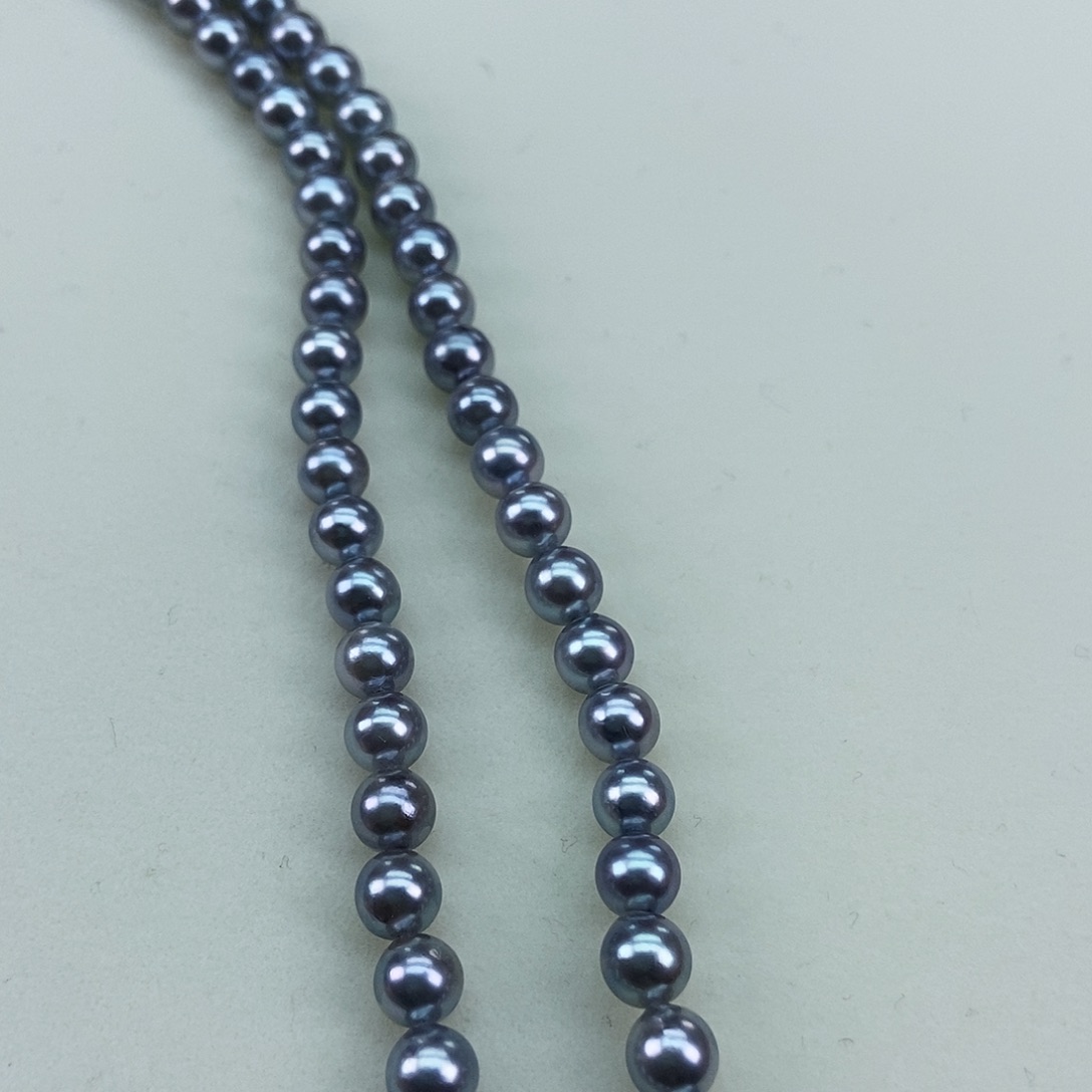 淡水珍珠5/6海水真多麻超亮银S925镶嵌