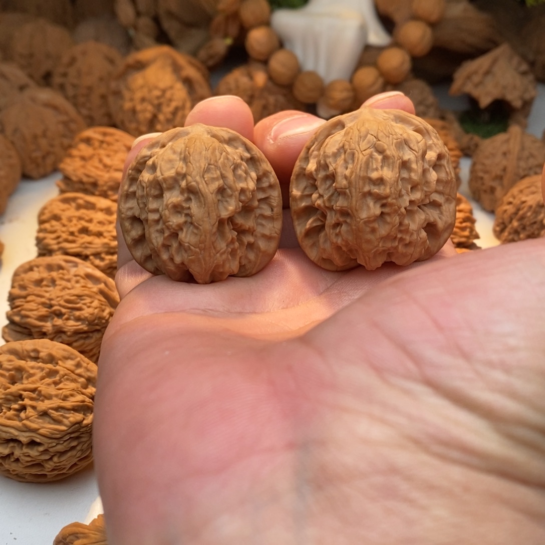 文玩核桃把件野狼40