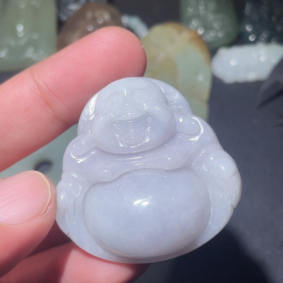 翡翠未镶嵌颈饰天然翡翠A货佛