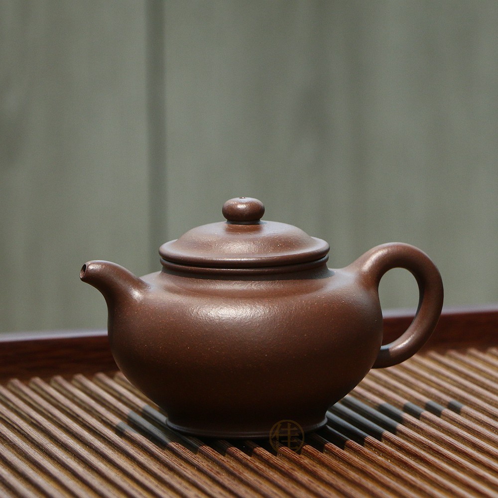吃茶乐土-全手工 掇只 范宇辰 原矿老紫泥 350毫升 宜兴紫砂壶