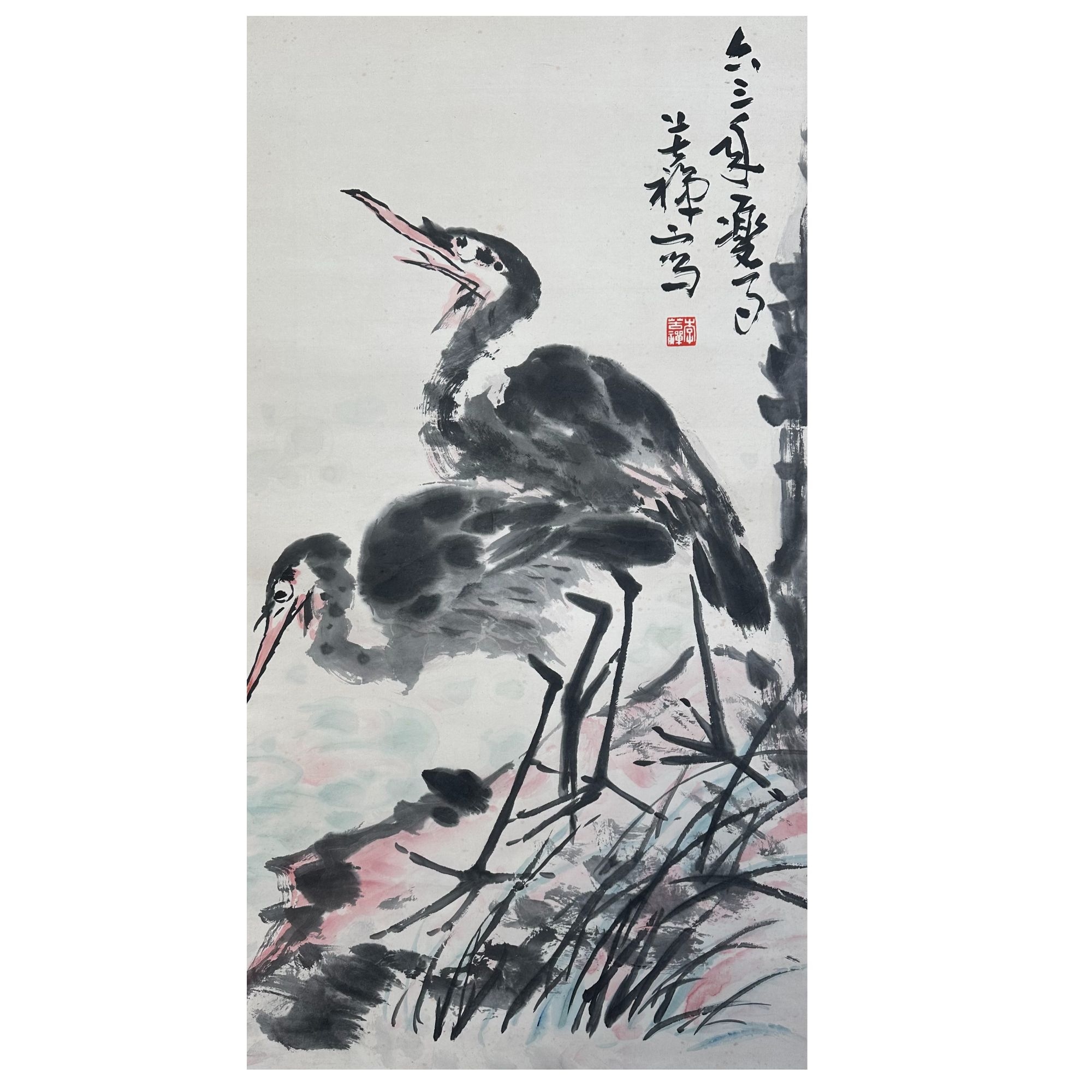 L-Z-SP-712 花鸟 88cm×48cm 轴-A