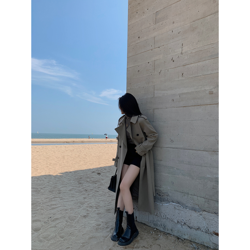 Lilylikes【现货】重磅奢级 精纺羊毛纱胫骨感 慵懒知识分子风衣