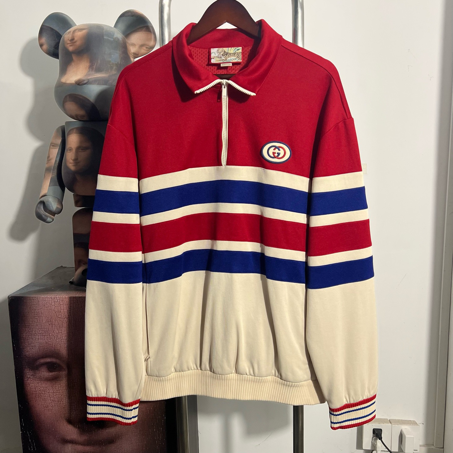 99新 GUCCI/古驰 古驰半拉链外套 AA1605 XL 衣长74 胸围68