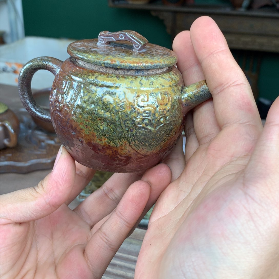 紫砂柴烧纯自然柴烧