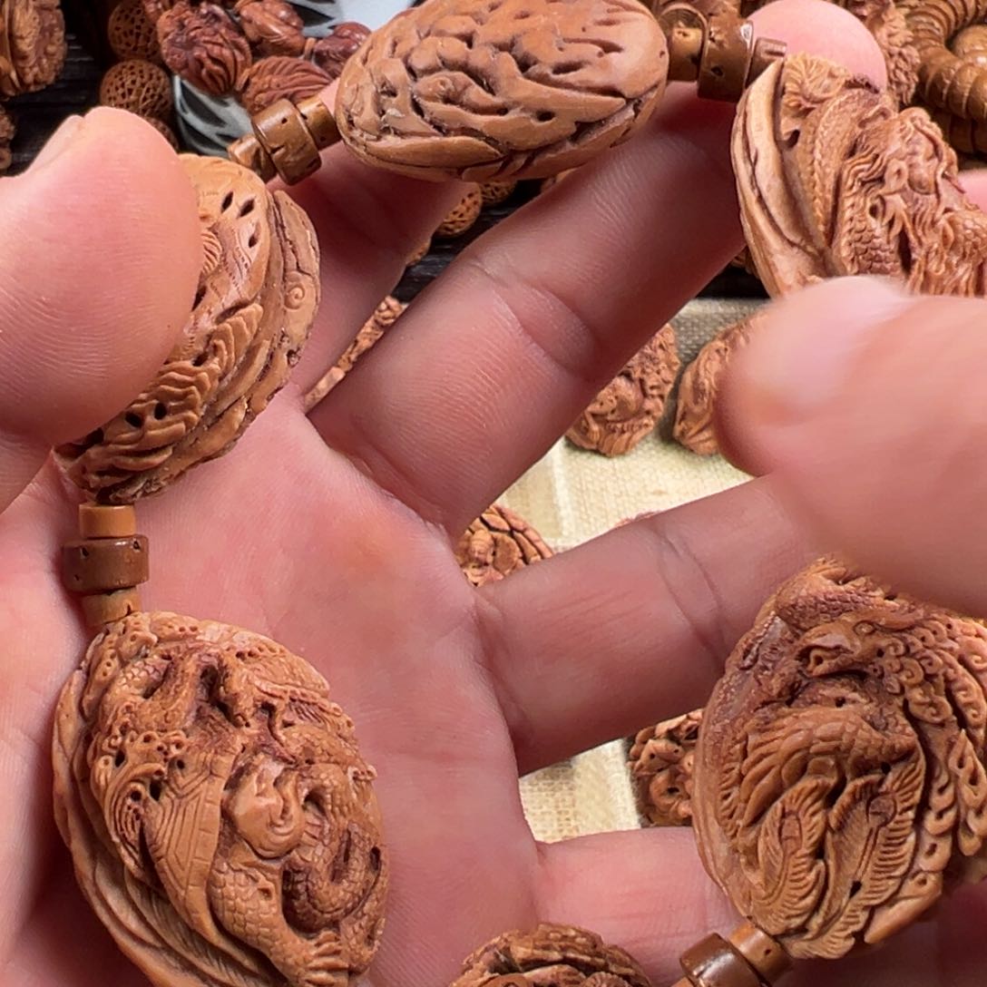 桃核手串桃核雕刻玄阴四像