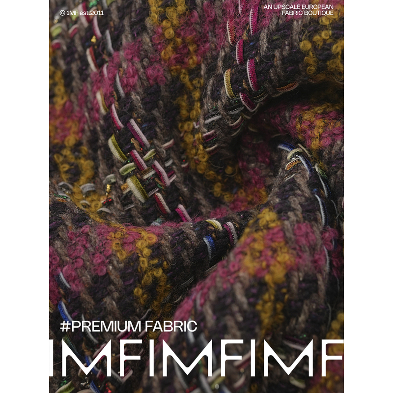 1111每米立省89.10元4.6折日本小香风面料复合粘衬羊毛交织