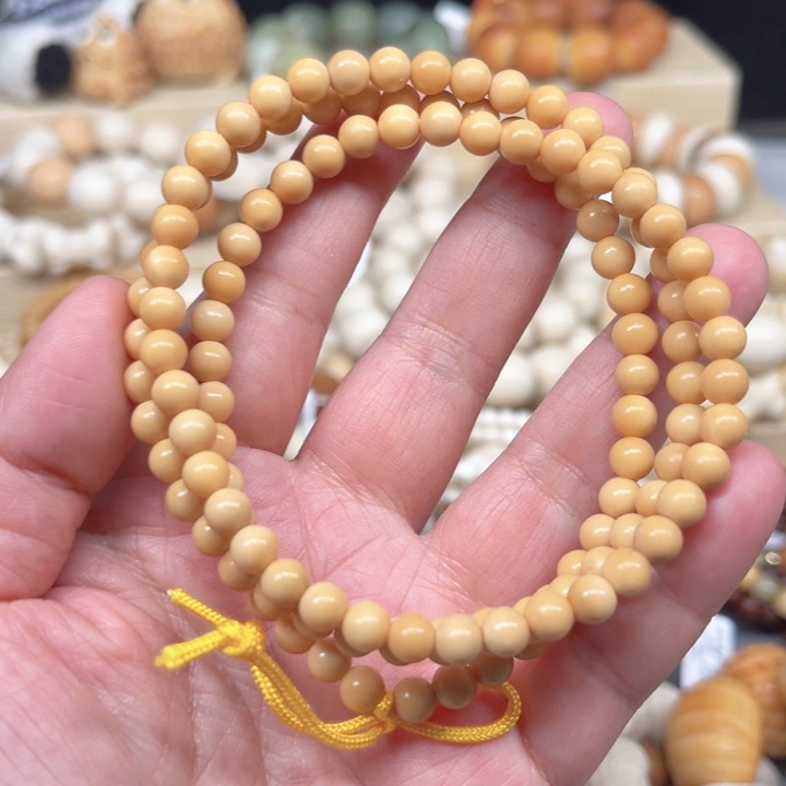 白玉菩提吊坠白玉菩提臻品小米珠未精挑2-9-70