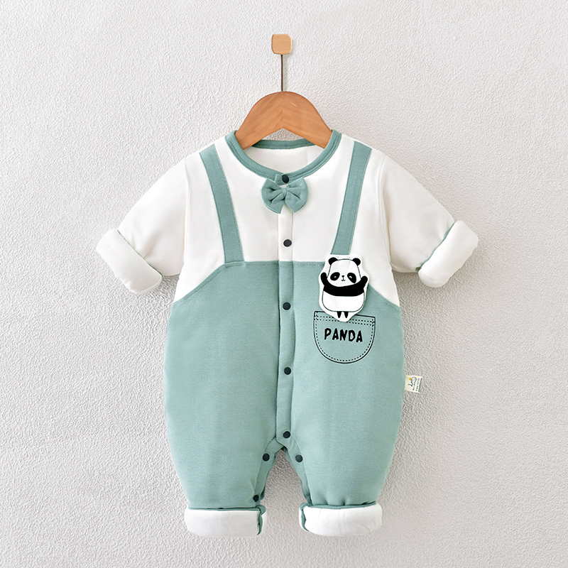 【宠粉专享】婴儿连体衣保暖纯棉冬装宝宝哈衣夹棉衣新生儿衣服秋