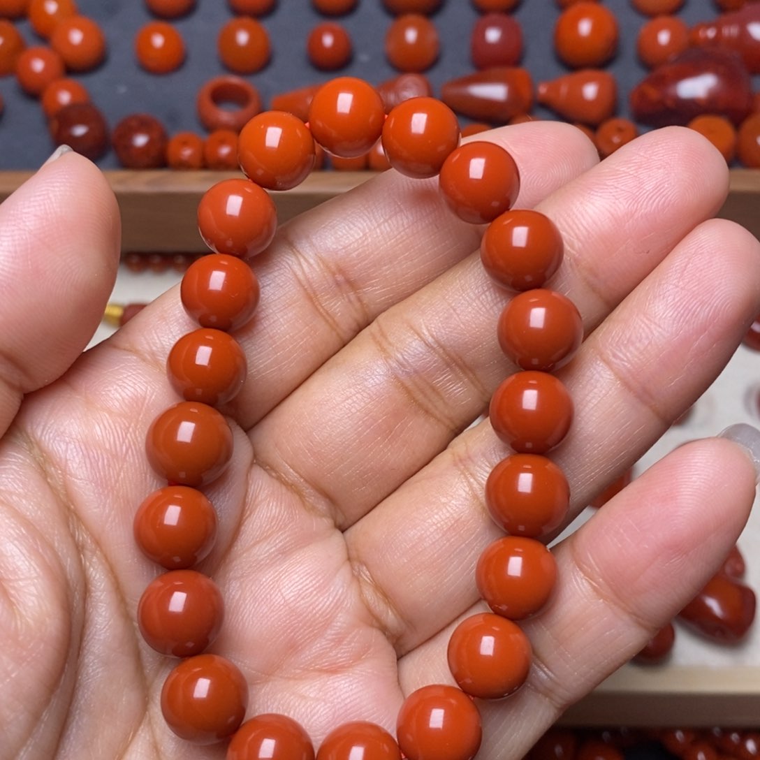 南红玛瑙配饰未镶嵌逆**行配饰