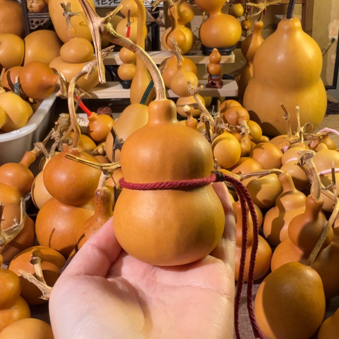 幻***影天然老皮葫芦手把摆件