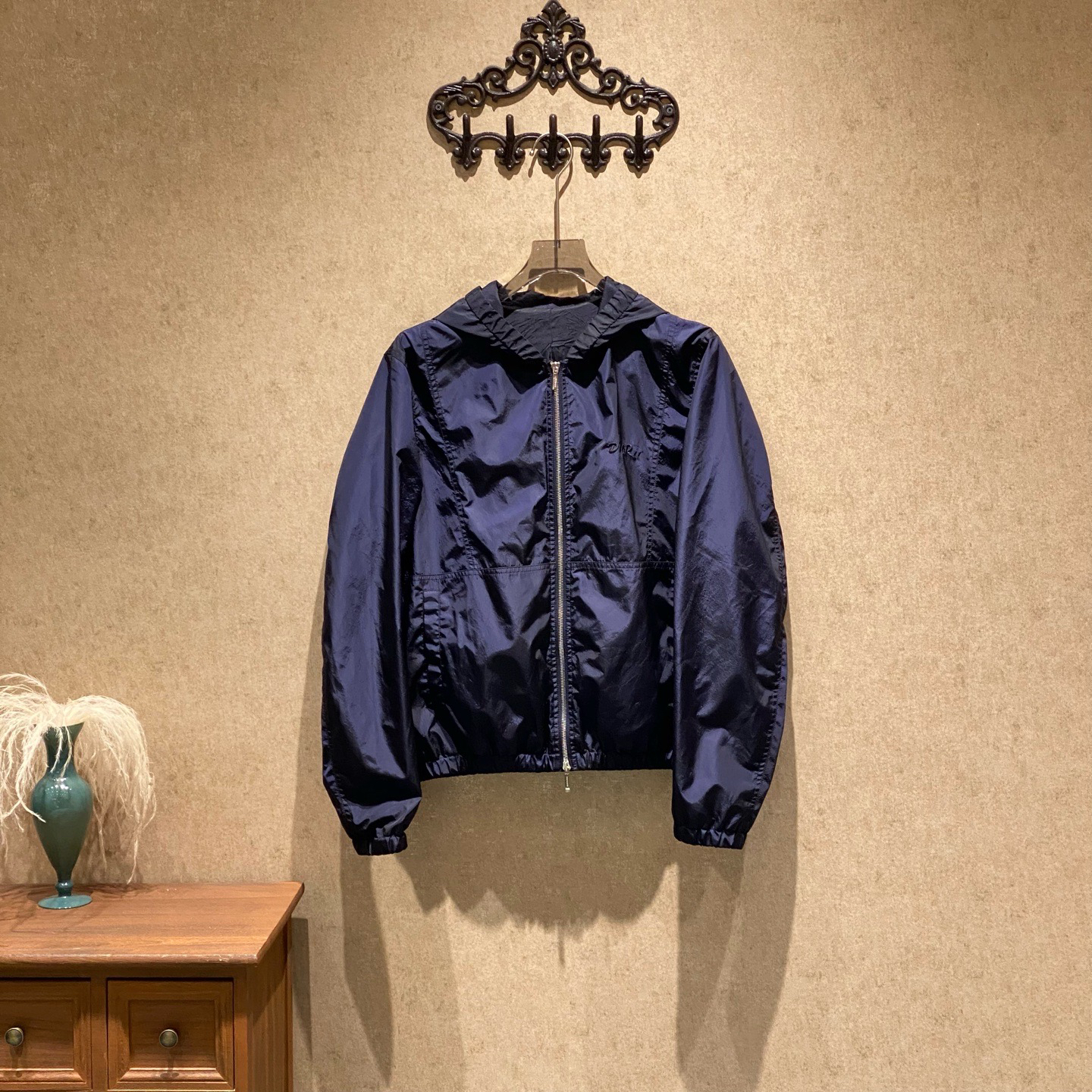 99新 DIOR/迪奥 字母logo印花夹克外套/50码/logo开胶/JM37666