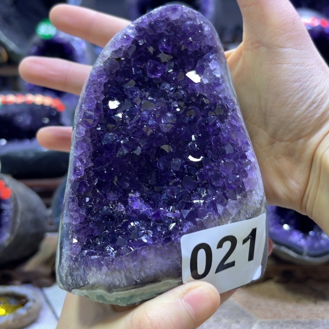 紫晶摆件未镶嵌紫水晶