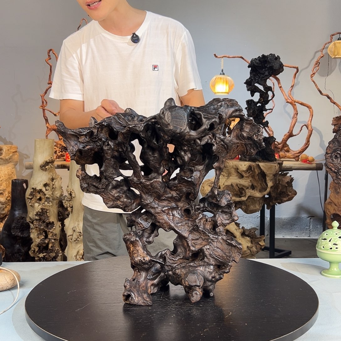 武***店香榧木皖南根雕222自然一体