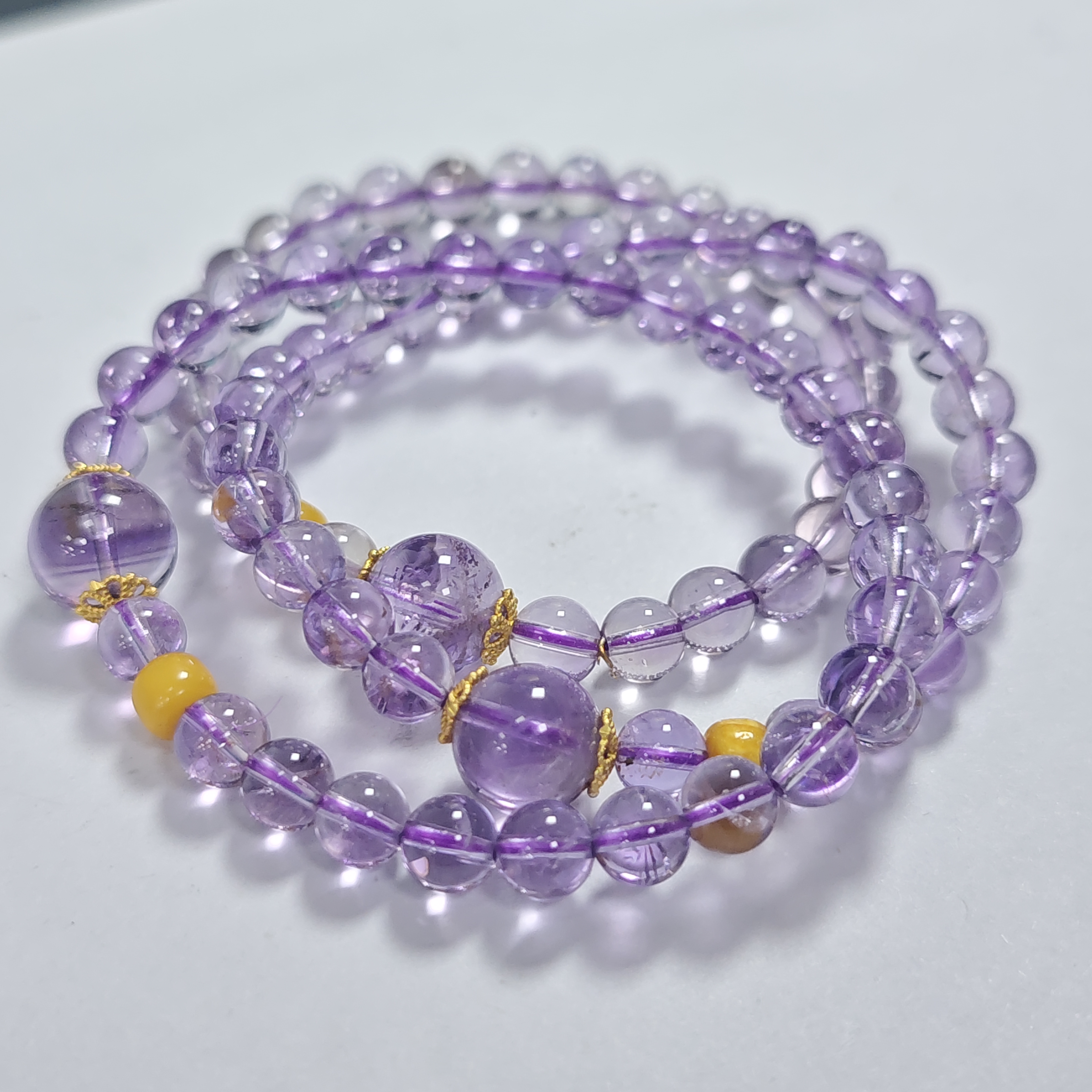 【书记甄选】原创紫水晶单圈手链 多样性发一件 约6mm 7769CT