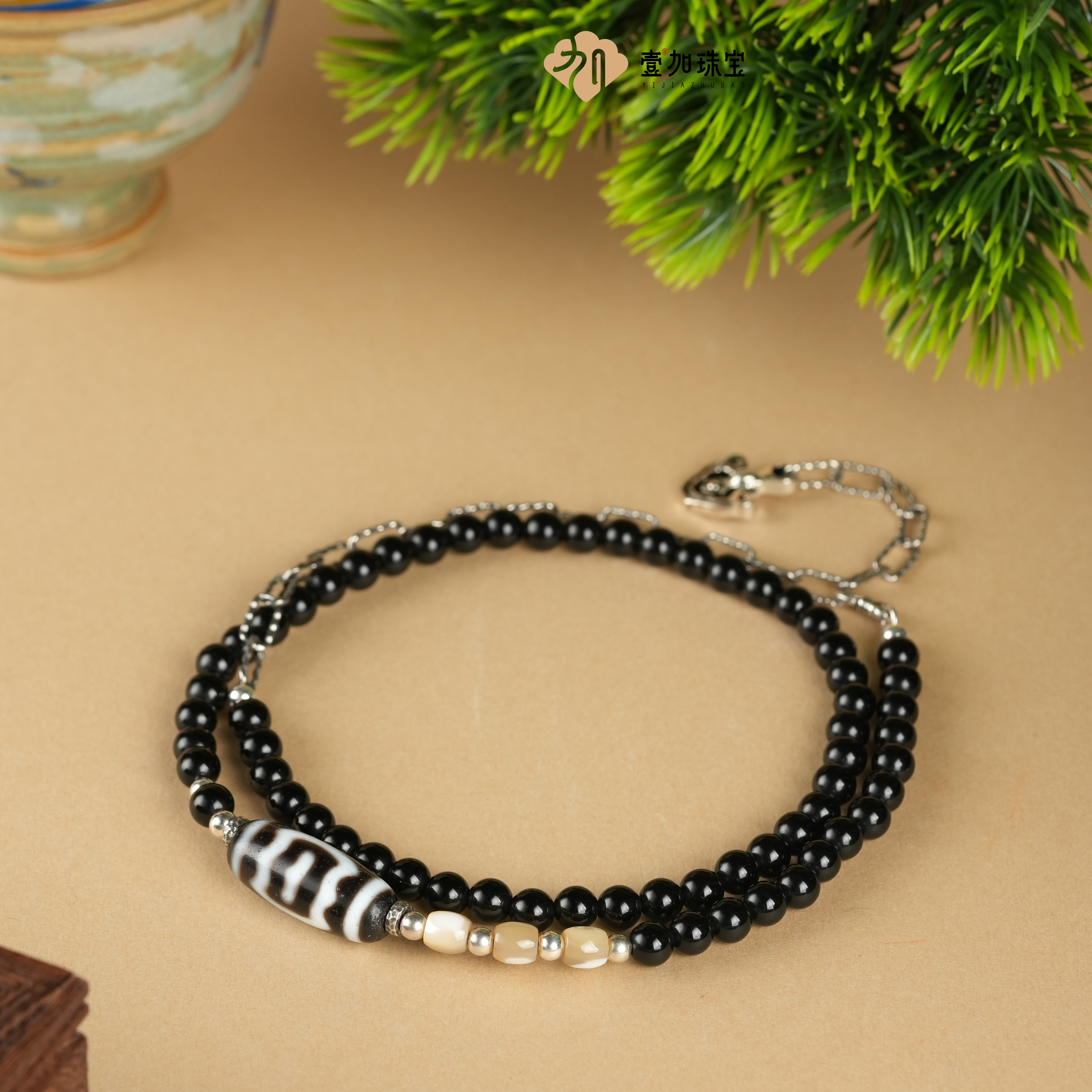 小青|手工设计大P鸟玛瑙项链