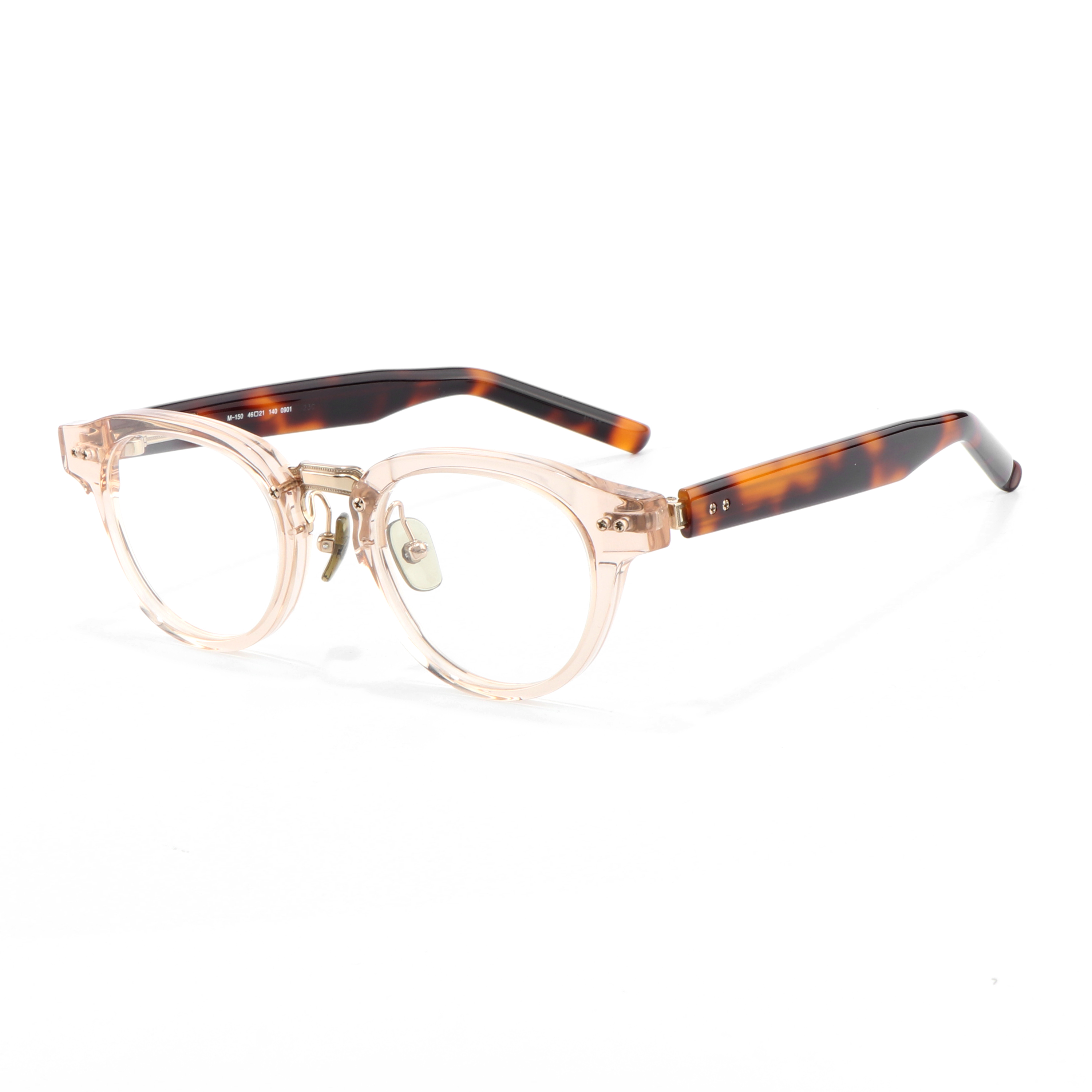 M-150高品质日系手作眼镜架时尚复古近视镜(可配度数）圆框