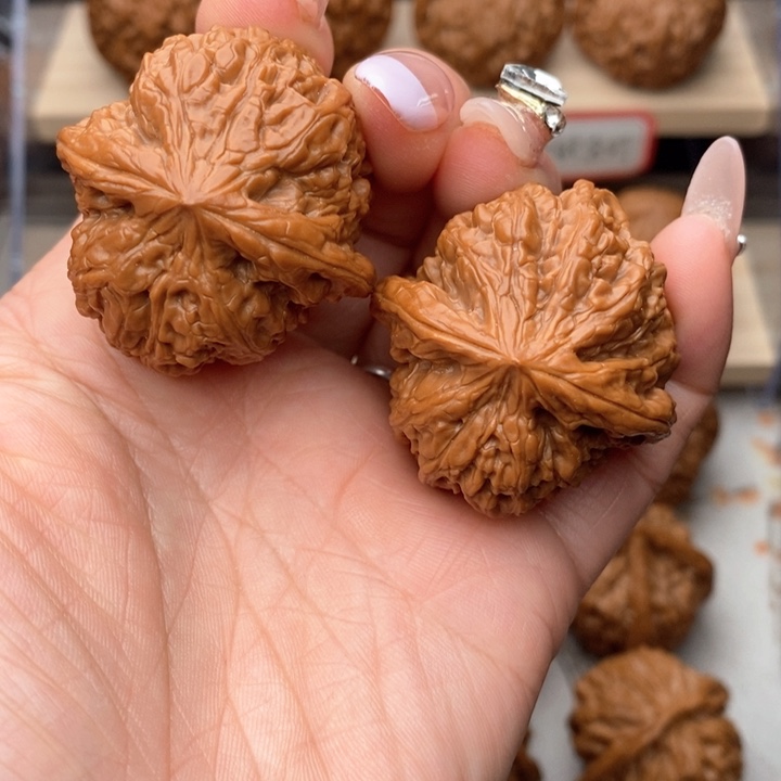 核桃把件平谷凹底核桃