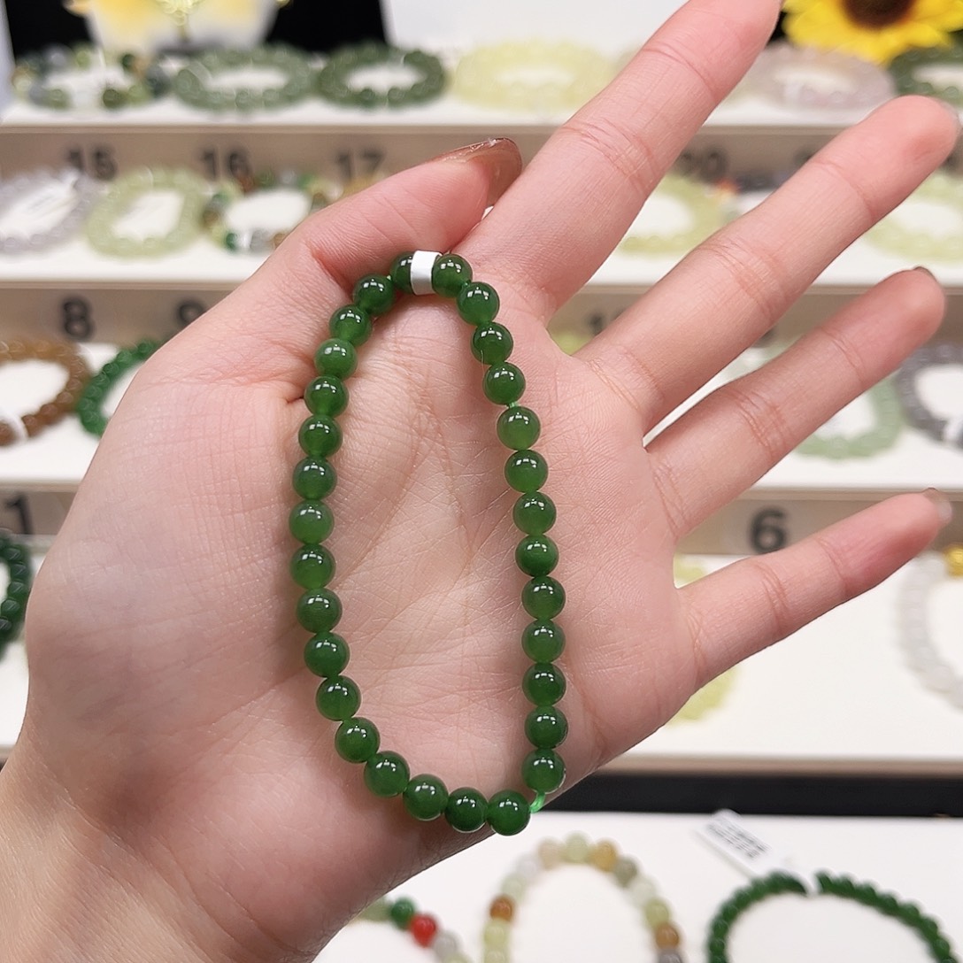 简***爱和田玉未镶嵌手链