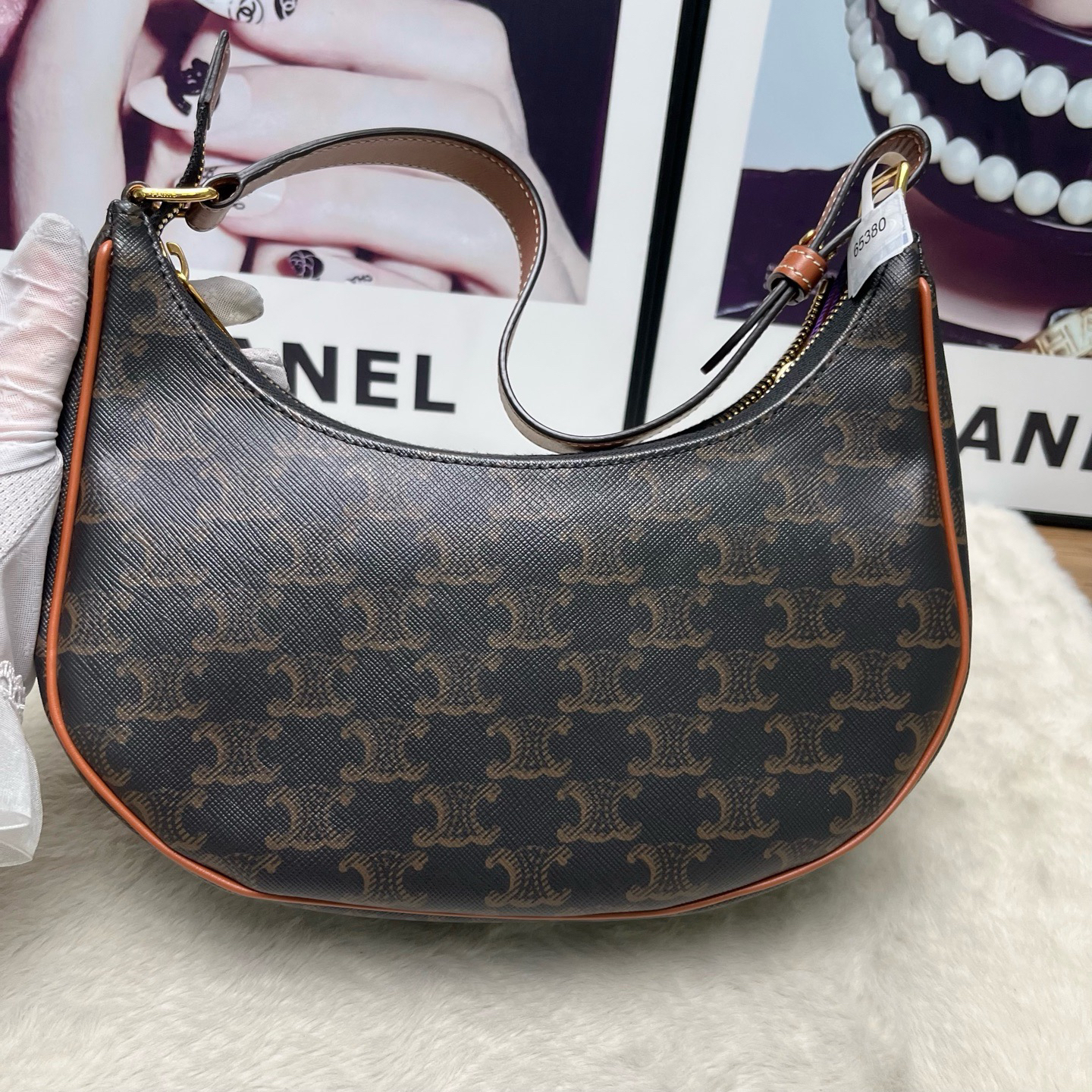 99新 Celine/思琳 老花腋下包