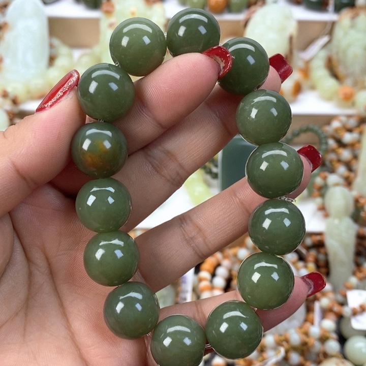 【闪购商品】透闪石质玉手串未镶嵌