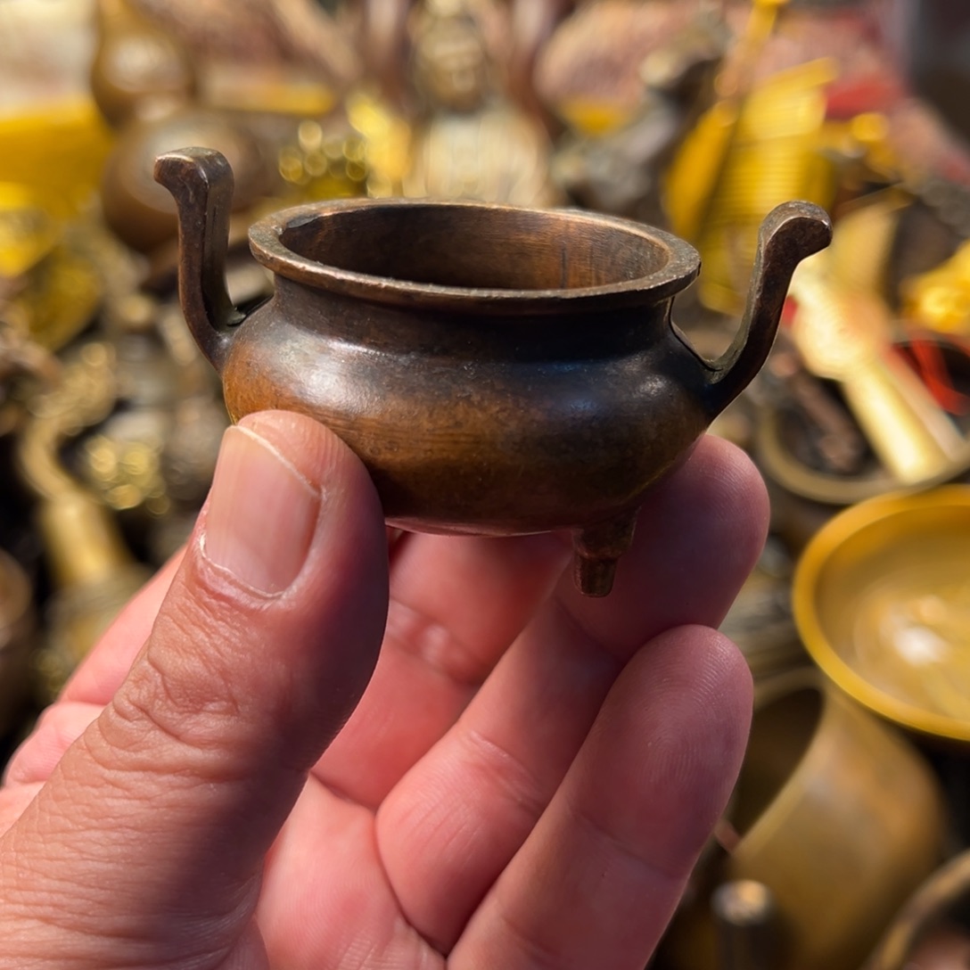 茶壶香炉铜器摆件
