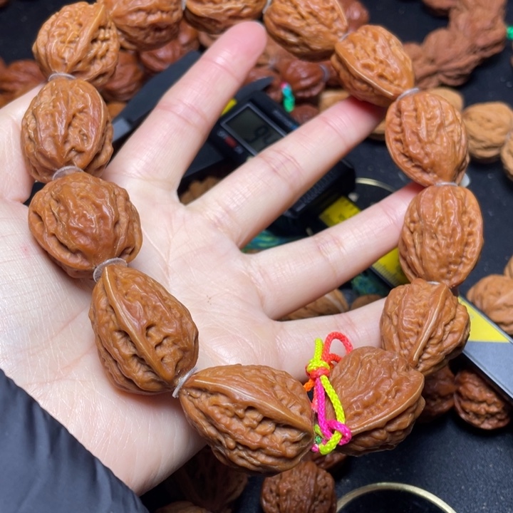 文玩核桃手串粗筋肉纹大白菜手持福利