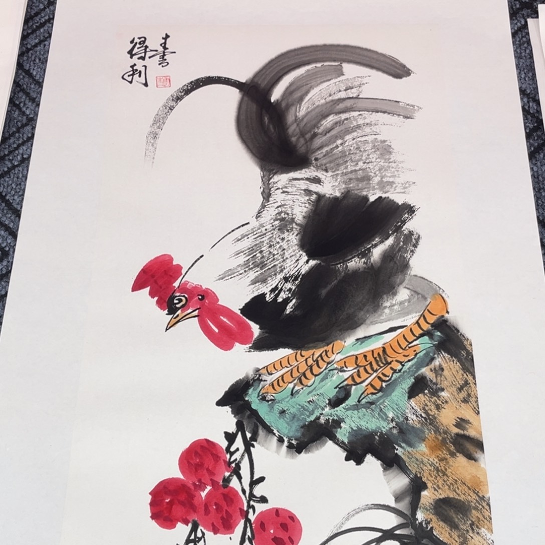 国画四尺四开花鸟