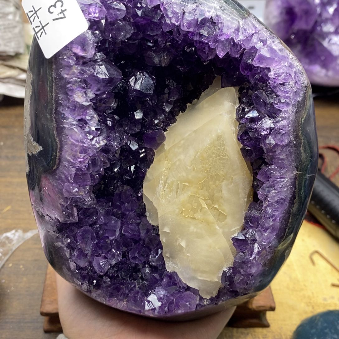 紫晶乌拉圭未镶嵌黄*7