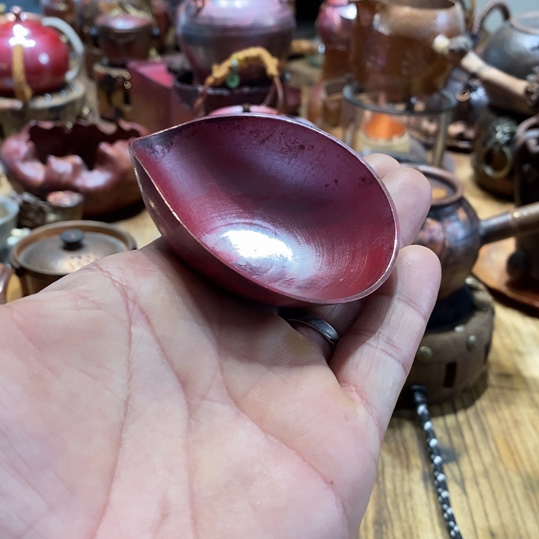 任和堂纯紫铜茶则555866