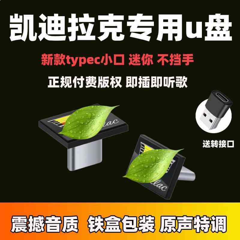 凯迪拉克Type-c专用无损高音量品质车载迷你U盘CT4/5/6 XT4XT5XT6