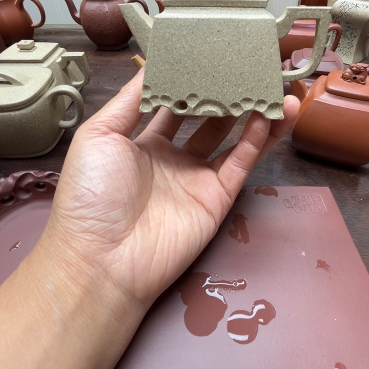 茶壶紫砂芝麻段全手工100c c