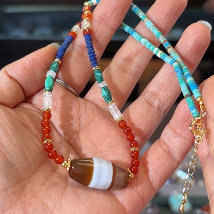 玛瑙/玉髓未镶嵌颈饰