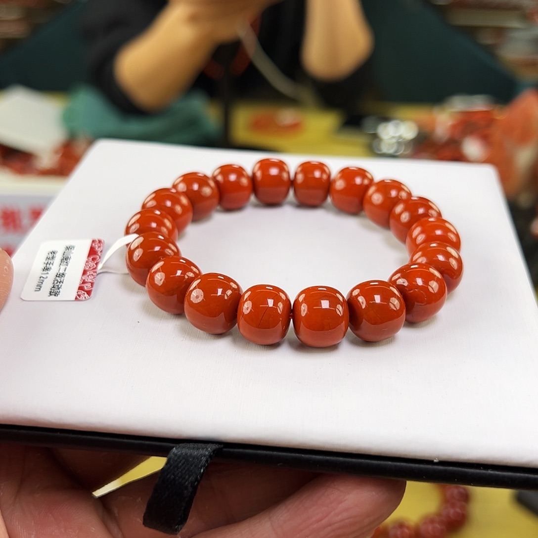 南红玛瑙未镶嵌买12mmm老型保山南红