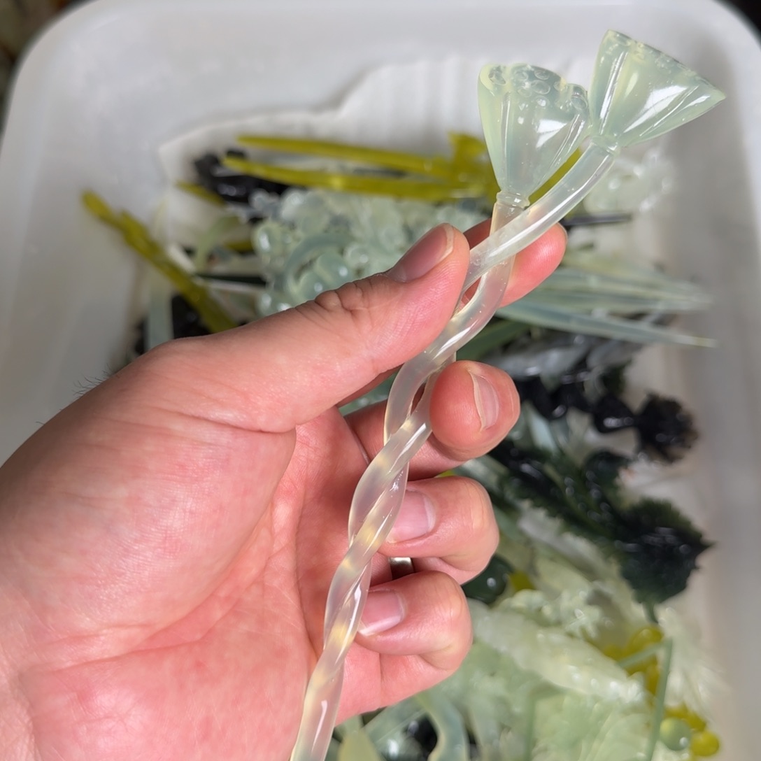 岫玉发簪未镶嵌明君玉簪贼拉好看