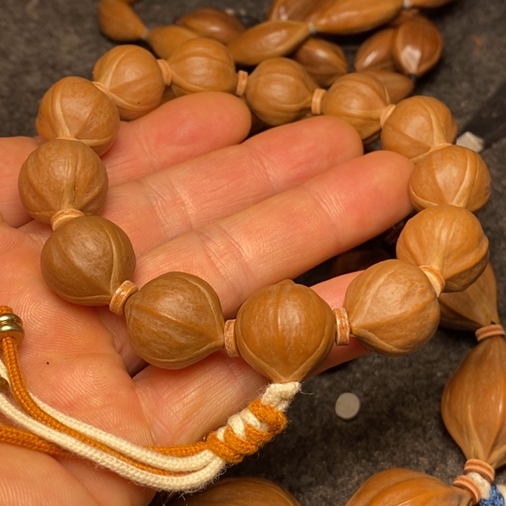 橄榄核手串1.6正圆手串38号