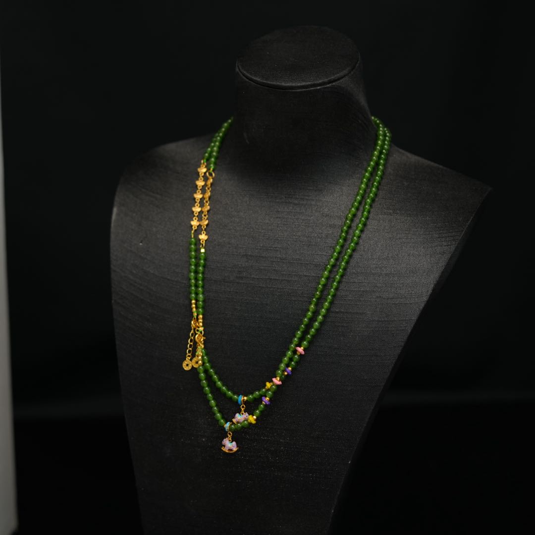 【初见珠宝】和田玉项链6-1C12X26【多样性发一件】